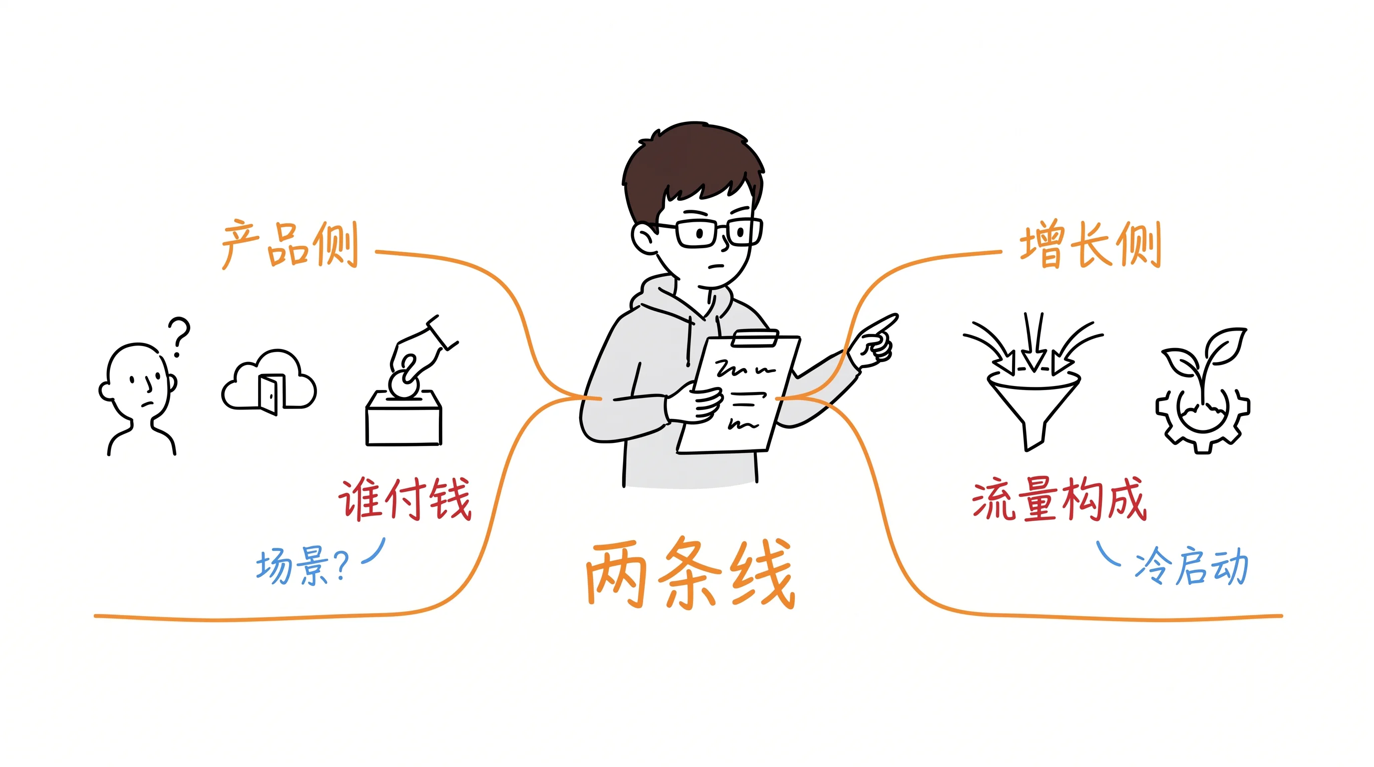 竞品分析两条线