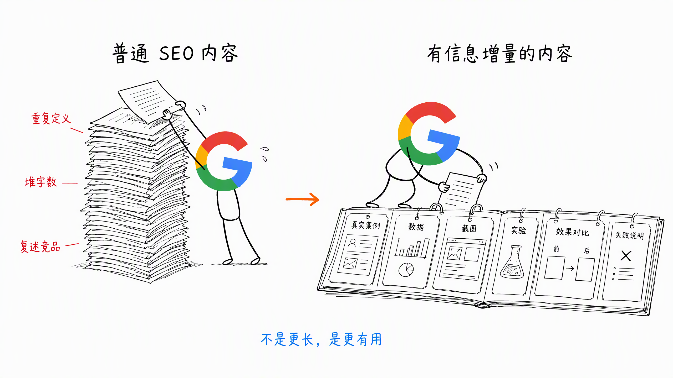 图 0.2-2：信息增量，不是堆字数