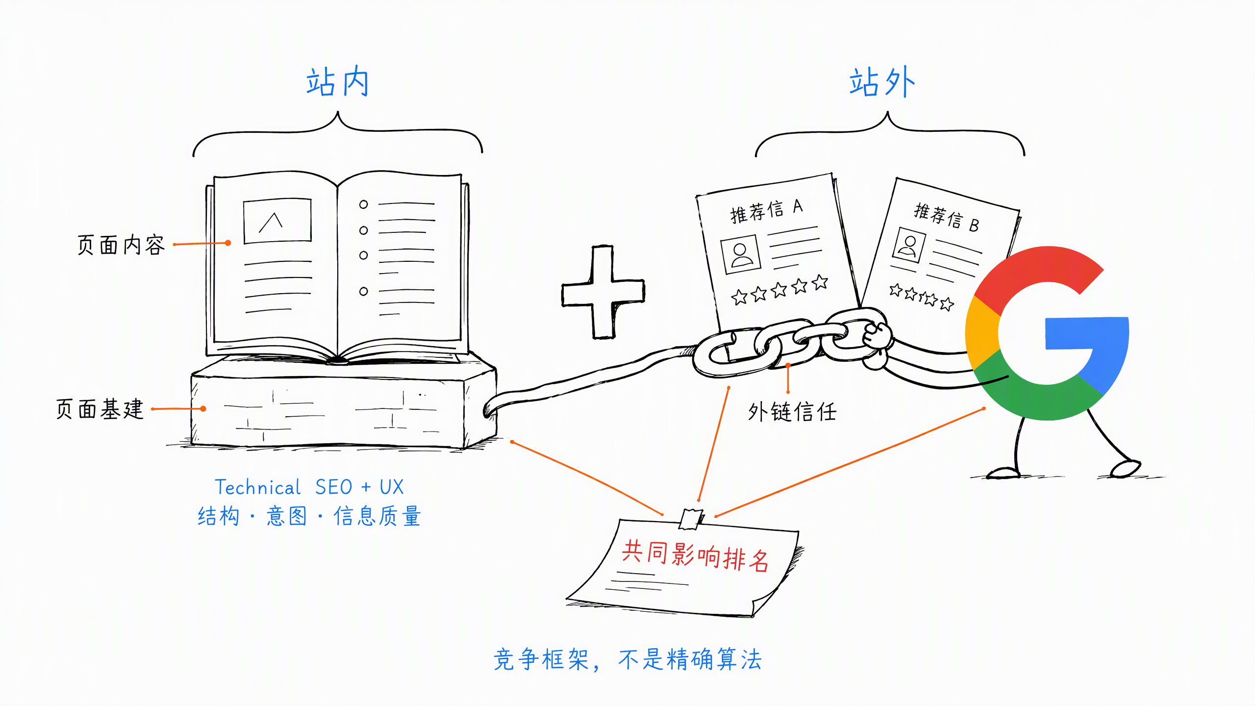 图 1-2：SEO 竞争框架