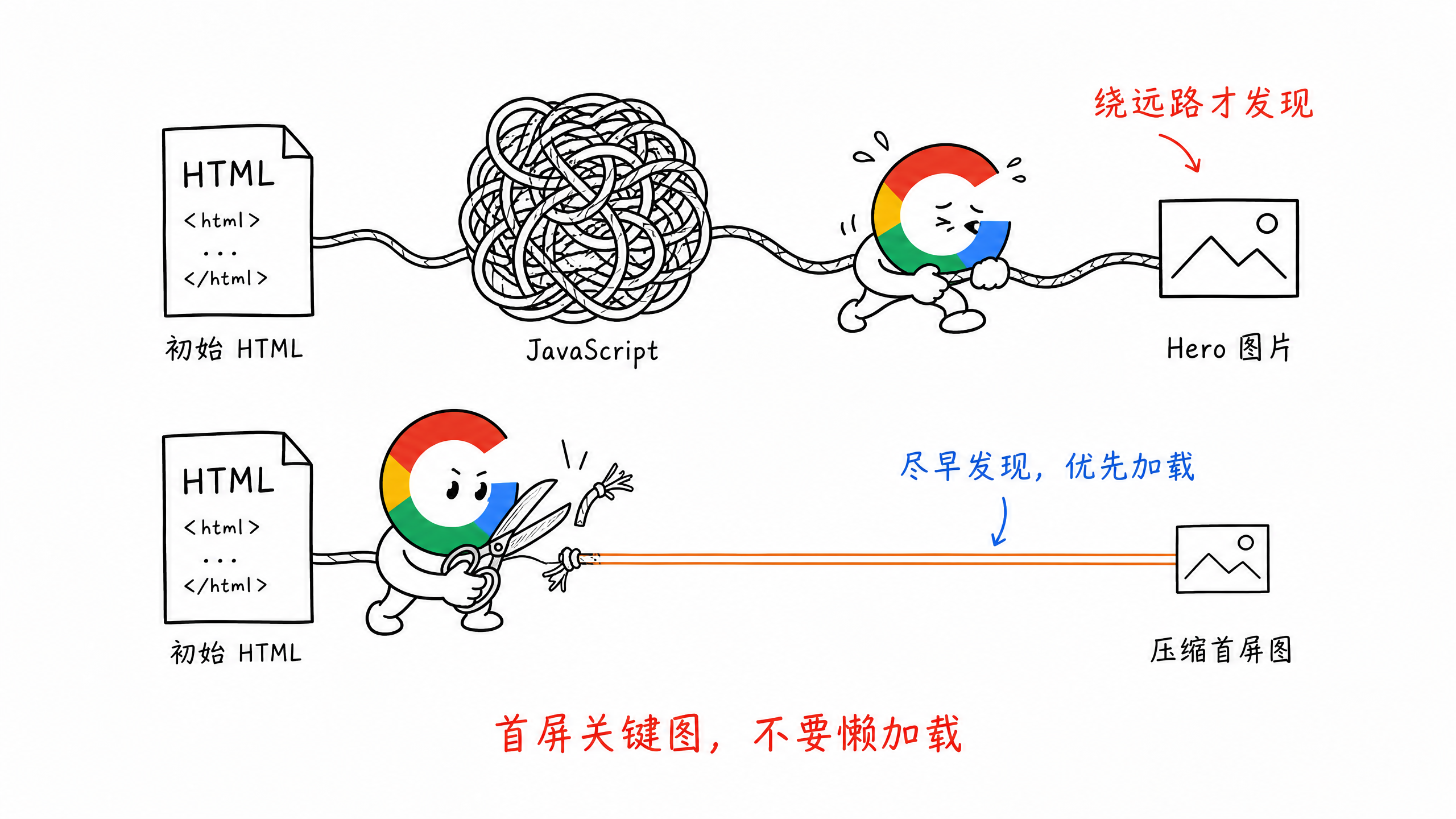 图 11-4:LCP 首屏资源加载路径