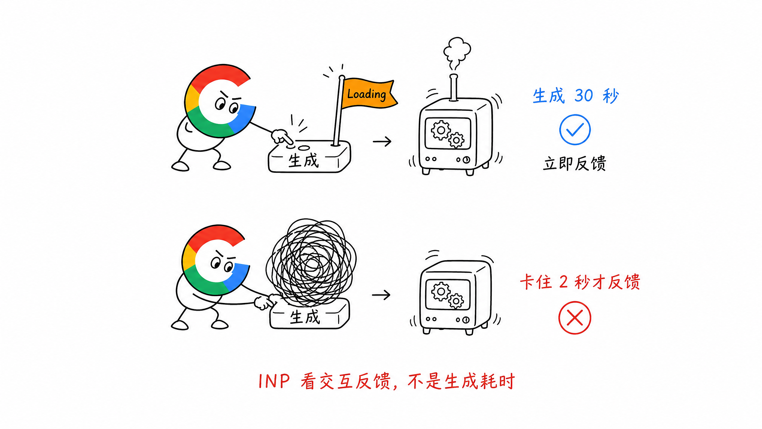 图 11-6:INP 与 AI 生成耗时的区别