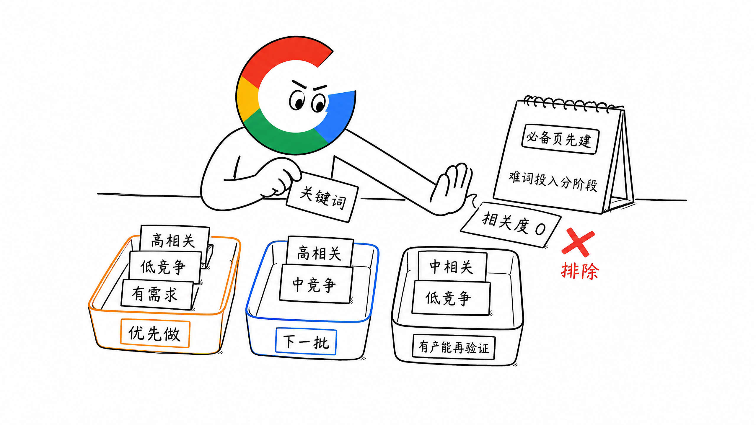 图 12-5：新站关键词优先级